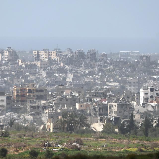 Une vue sur le Nord de Gaza. [Keystone - EPA/Abir Sultan]