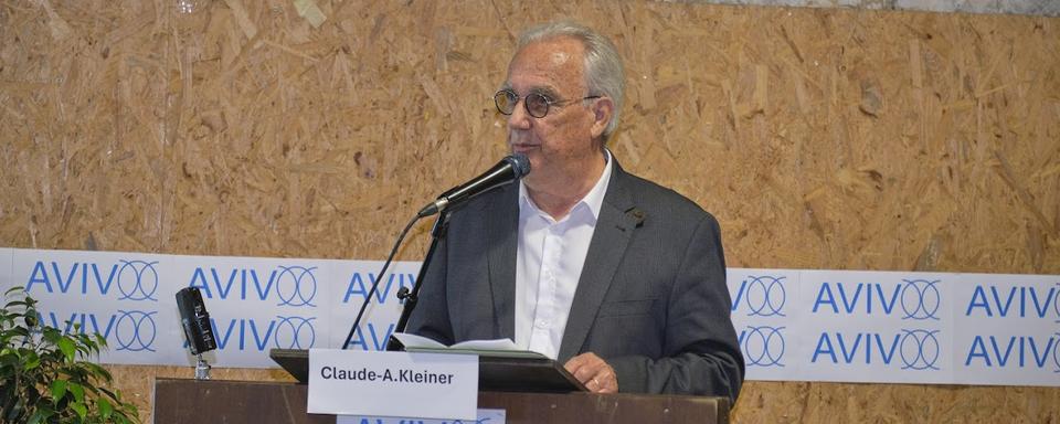 Le président de l'AVIVO Neuchâtel Claude-Alain Kleiner. [AVIVO Neuchâtel - Bernard Python]