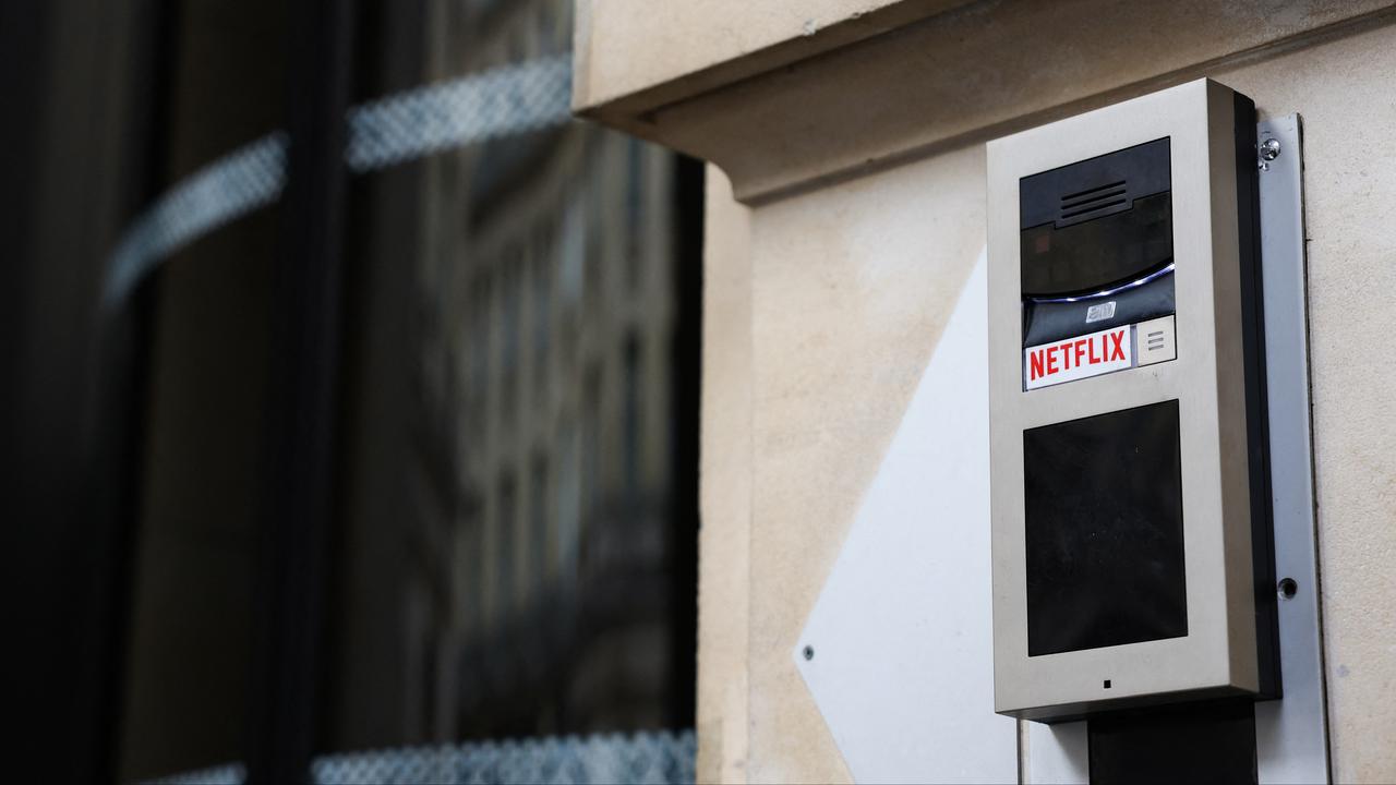 L'entrée des bureaux de Netflix en France. [AFP]