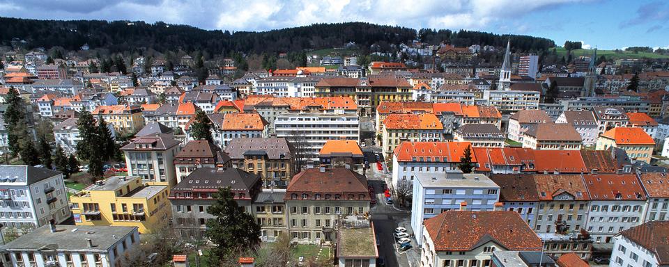 Une vue sur le ville de La Chaux-de-Fonds. [Keystone - Yoshiko Kusano]