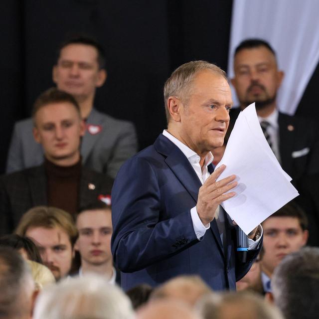 Le Premier ministre polonais Donald Tusk. [Keystone - EPA/Pawel Supernak]