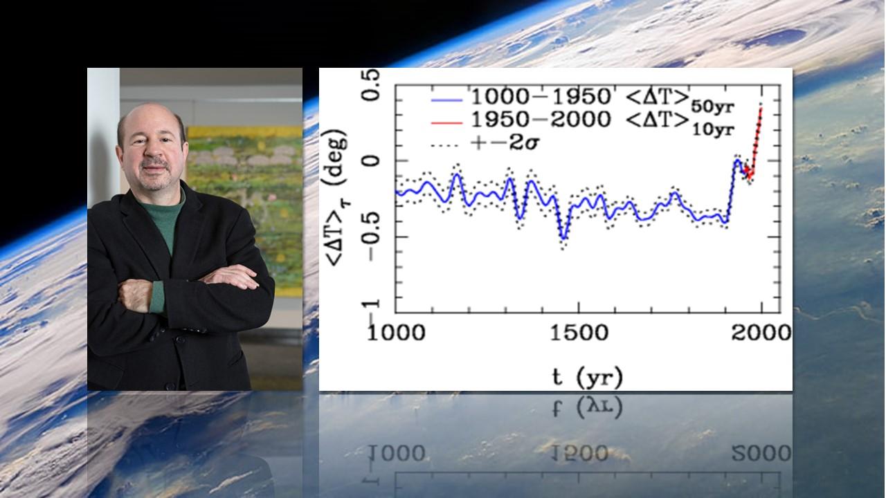 Michael Mann et sa reconstitution de la température mondiale des 1000 dernières années, publiée en 1998. [Wikipedia/Michael Mann - Joshua Yospyn]