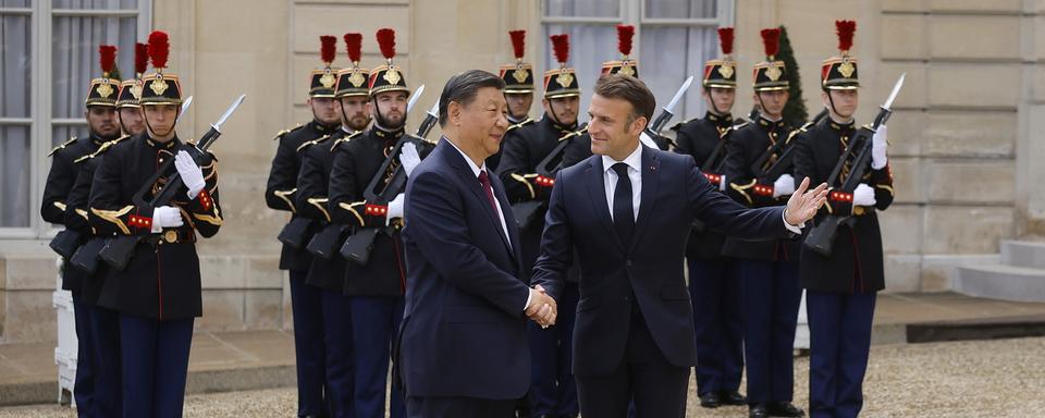 Xi Jinping en visite d’Etat de deux jours en France. [EPA/Keystone - Yoan Valat]