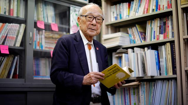 Terumi Tanaka, survivant du bombardement de Nagasaki, est le coprésident de l'organisation Nihon Hidankyo (photo d'archive). [REUTERS - ISSEI KATO]