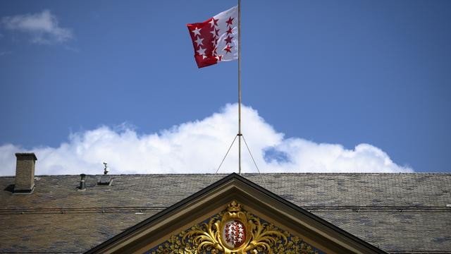 Le toit du Palais du Gouvernement valaisan à Sion, place de la Planta. [Keystone - Laurent Gillieron]