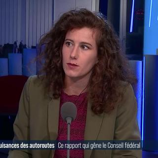 Débat entre Brenda Tuosto, conseillère nationale (PS/VD), membre de la commission des transports, et Xavier De Haller, président de la section vaudoise de l'Automobile club suisse et député PLR au Grand Conseil vaudois. [RTS]