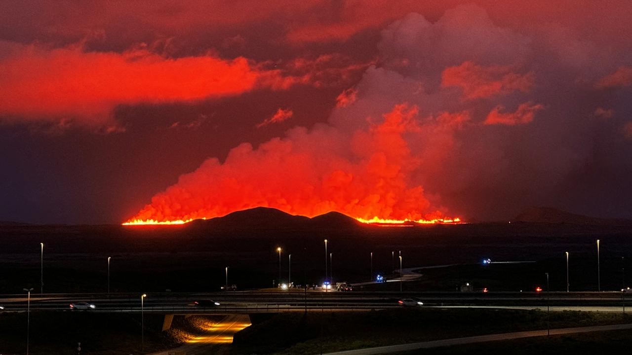 La péninsule de Reykjanes est touchée par une 6ème éruption volcanique depuis le mois de décembre. [GISLI OLAFSSON via REUTERS - GISLI OLAFSSON]