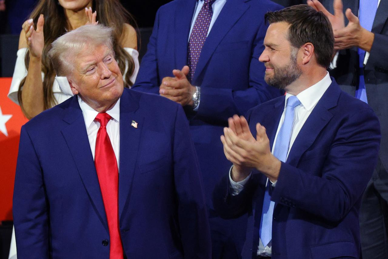 J.D. Vance, élu de l'Ohio, a été désigné vice-président par Donald Trump lundi en cas de victoire à la présidence des Etats-Unis. [REUTERS - Brian Snyder]