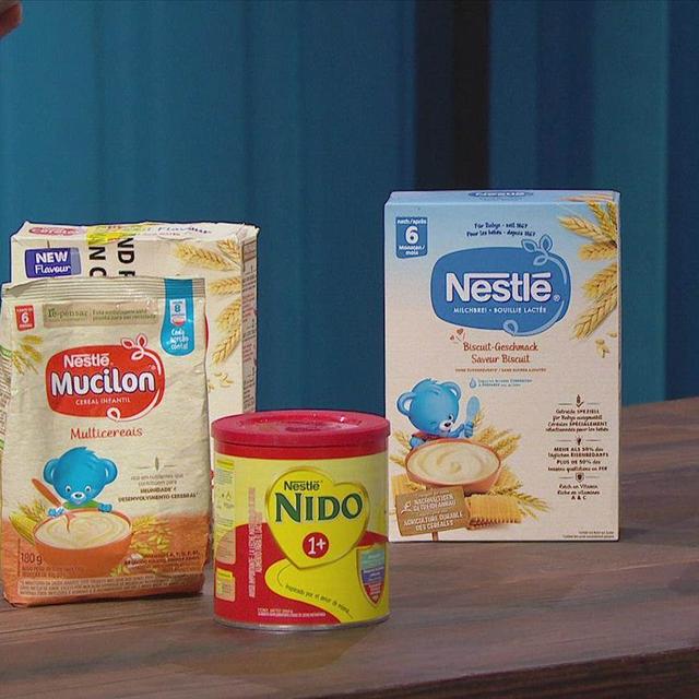 Nestlé critiqué pour l'ajout de sucres dans les produits pour bébés. [RTS]