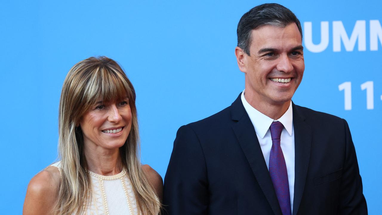 Le Premier ministre espagnol Pedro Sanchez et sa femme Begoña Gómez (image d'illustration). [Reuters - Yves Herman]