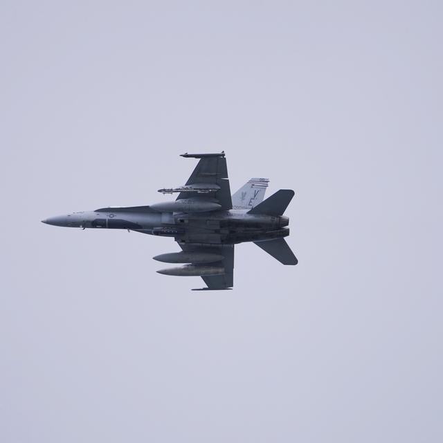 Image d'illustration d'un avion militaire F/A-18. [AP photo / Keystone - Hiro Komae]
