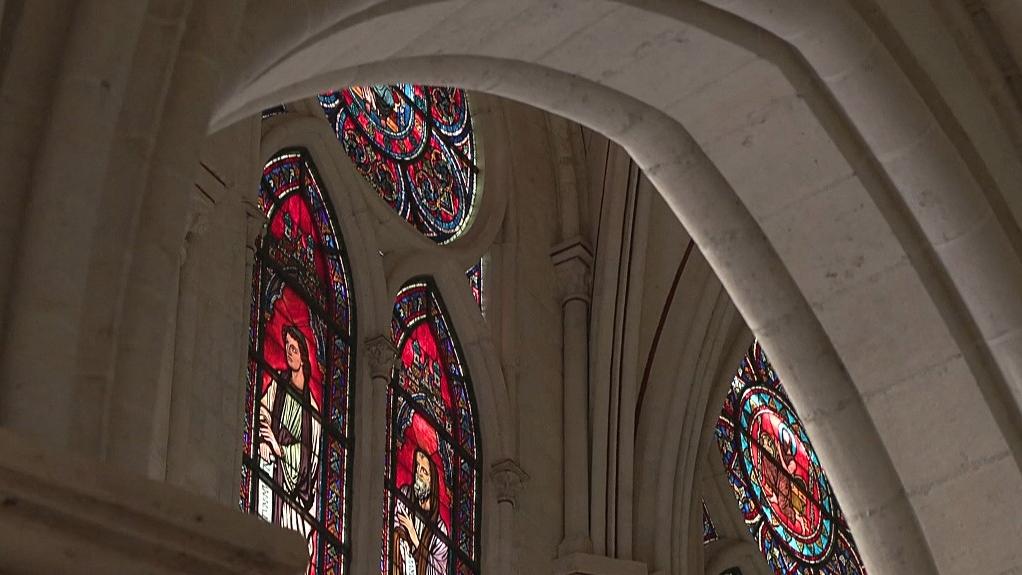 Bataille juridique autour des vitraux de Notre-Dame de Paris. [AFP - Mathilde BELLENGER]