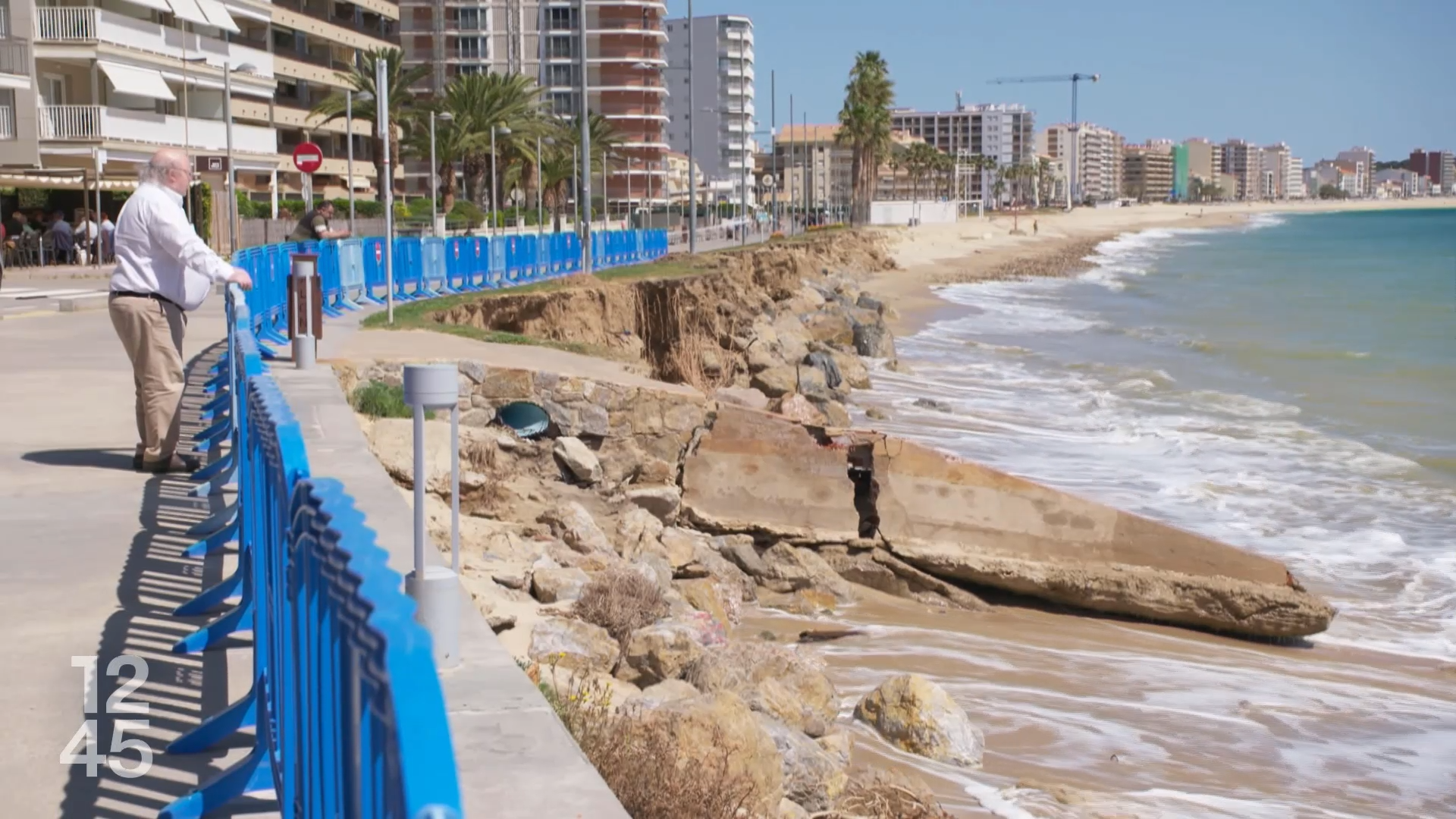 Les plages de la Costa Brava subissent l'érosion, comme ici à Sant Antoni de Calonge. [12h45]