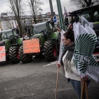 Les agriculteurs français ont à nouveau multiplié les actions de blocage. [AFP - Loïc Venance]