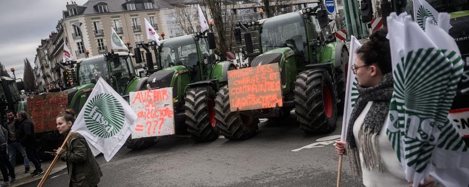 Les agriculteurs français ont à nouveau multiplié les actions de blocage. [AFP - Loïc Venance]