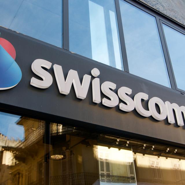 Un magasin Swisscom à Bellinzone le 31 octobre 2020. [Depositphotos - Marlon Trottmann]