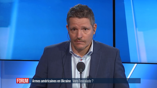 Jean-Marc Rickli, responsable du département des risques mondiaux et émergents au centre genevois de politique de sécurité (GCSP). [RTS]