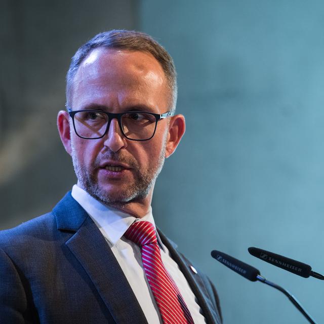 Norman Gobbi, conseiller d'État de la Lega et vice-président du gouvernement tessinois. [Keystone/Ti-Press - Alessandro Crinari]