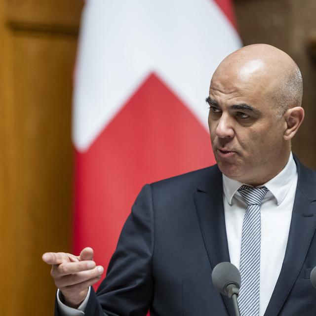 Alain Berset est candidat au poste de secrétaire du Conseil de l'Europe. [KEYSTONE - ALESSANDRO DELLA VALLE]