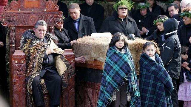 Le roi des Maoris, ici en 2006 lors de son intronisation, est décédé à l'âge de 69 ans. [AFP - Peter DRURY]