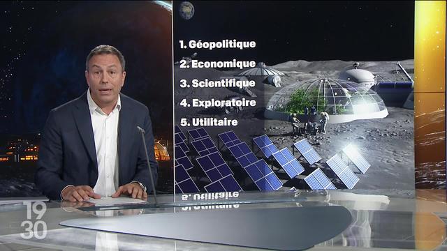 Le journaliste Olivier Dessibourg fait le point sur les enjeux autour de la course à la lune