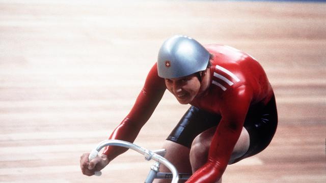 Dill-Bundi s'était révélé au grand jour en devenant champion olympique de la poursuite en 1980 à Moscou. [KEYSTONE - ANONYMOUS]