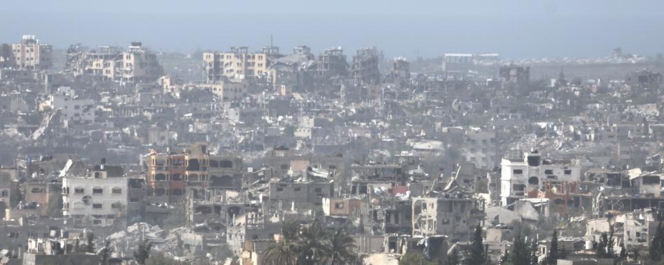 Une vue sur le Nord de Gaza. [Keystone - EPA/Abir Sultan]