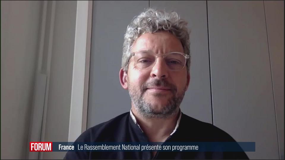 Le Rassemblement national en France présente son programme: interview d’Erwan Lecoeur