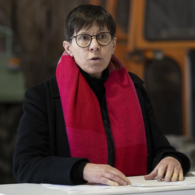 Anne Challandes, présidente de l'Union suisse des paysannes et des femmes rurales. [Keystone - Peter Schneider]