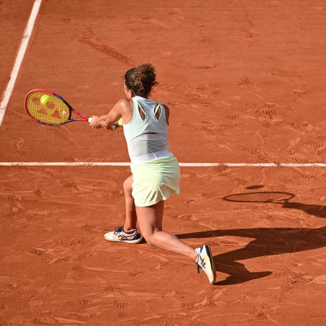 La joueuse de tennis Jasmine Paolini. [Keystone - EPA/Caroline Blumberg]