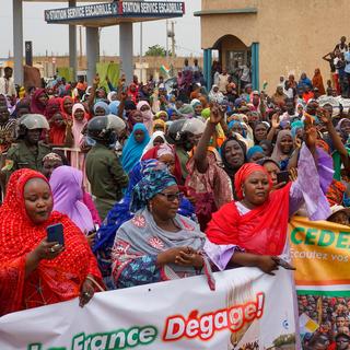 Manifestation au Niger, le 30 août 2023. [EPA/ - Issifou Djibo]