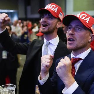 Les jeunes hommes ont plébiscités leur candidat républicain. [Keystone/AP Photo - Julia Demaree Nikhinson]