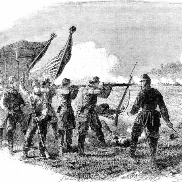 Guerre de Sécession (1861 1865), Première bataille de Bull Run, Manassas (Virginie) 21 juillet 1861 [AFP - Roger Viollet]