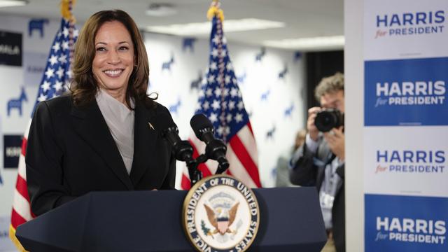 Un boulevard s'ouvre désormais devant Kamala Harris pour l'investiture démocrate aux Etats-Unis. [Keystone - Erin Schaff / The New York Times]