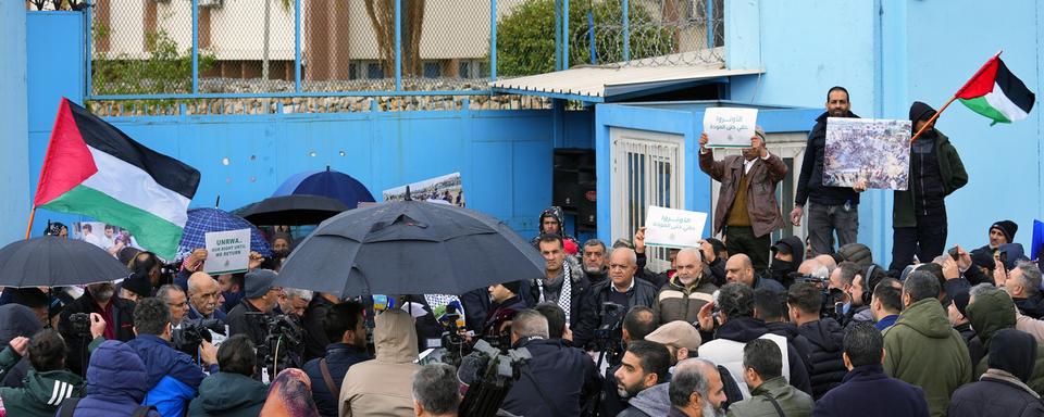 Des manifestations pro-palestiniennes ont eu lieu mardi à Beyrouth (Liban). [AP photo / Keystone - Bilal Hussein]