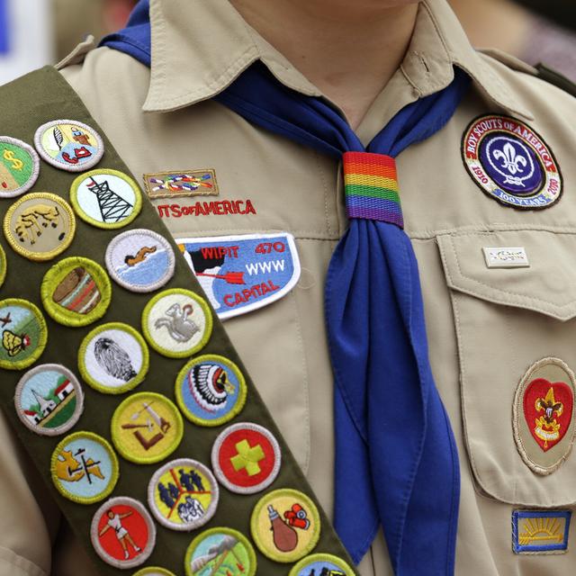 Les anciens scouts toujours plus utiles socialement. (photo d'illustration). [AP Photo / KEYSTONE - Ted S. Warren]