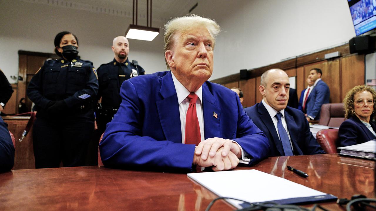 Donald Trump, photographié à son procès à New York le 30 avril 2024. [AFP - Justin Lane]