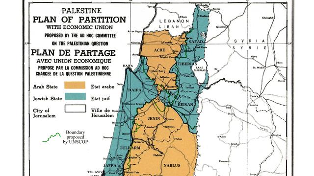 Le Plan de partage de la Palestine par l'ONU en 1947 [AFP - Ann Ronan Picture Library]