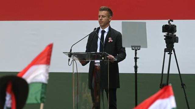 Péter Magyar, le nouvel opposant au Premier ministre hongrois Viktor Orban. [Keystone - EPA/Zoltan Balogh]