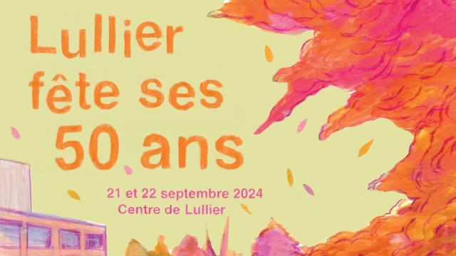 Affiche "Lullier fête ses 50 ans". [edu.ge.ch]