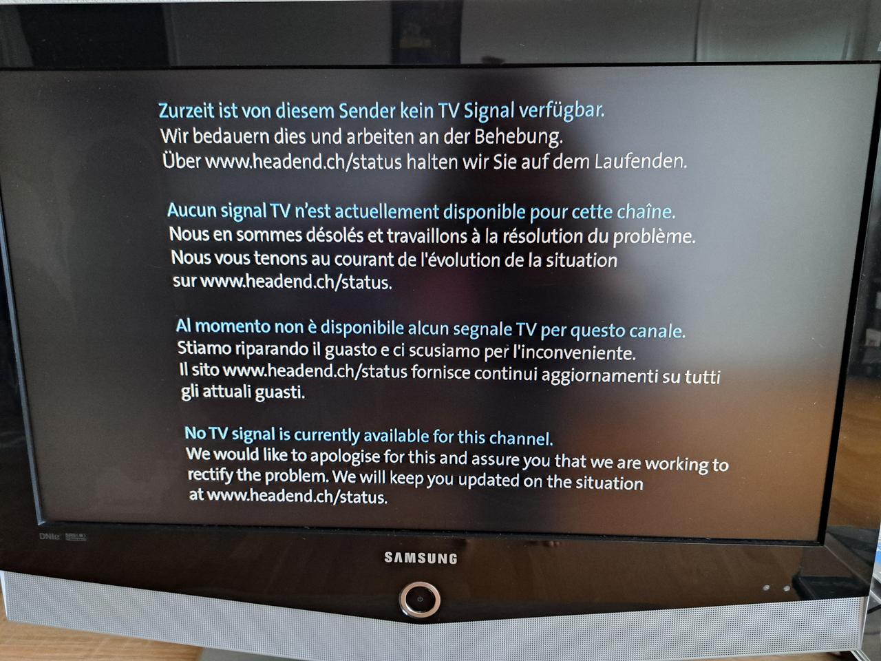 Canal9 ne peut plus diffuser ses émissions pour le moment. [RTS]