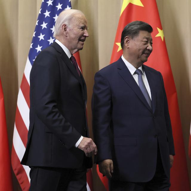 Le président chinois Xi Jinping a assuré son homologue américain Joe Biden que Pékin oeuvrerait à une "transition en douceur". [Keystone]