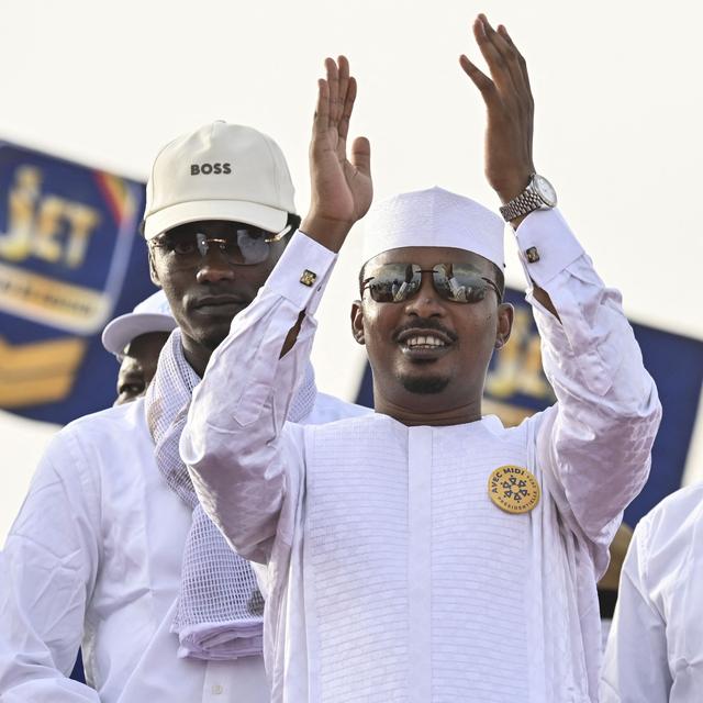Le général Mahamat Idriss Déby Itno a remporté le 1er tour de l'élection présidentielle au Tchad. [AFP - ISSOUF SANOGO]