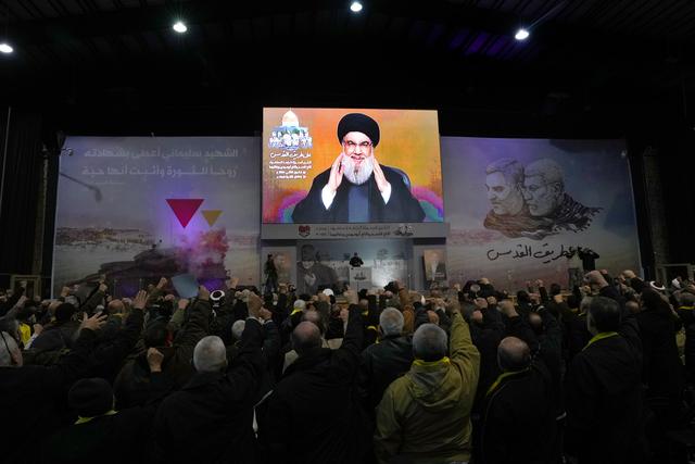 Le général et chef du Hezbollah Hasan Nasrallah avait annoncé une riposte contre Israël après l'attaque à Beyrouth contre le numéro 2 du Hamas. [Keystone]