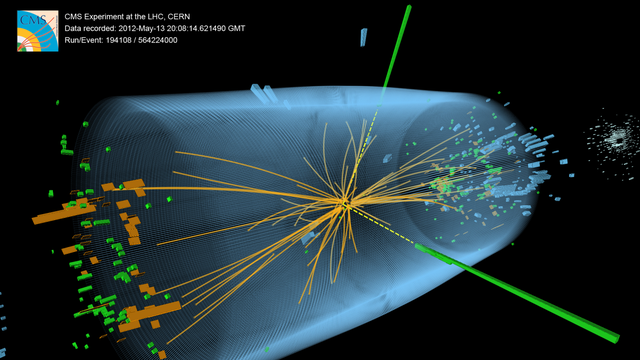 Représentation de la désintégration du boson de Higgs SM en une paire de photons. [©2012 CERN]