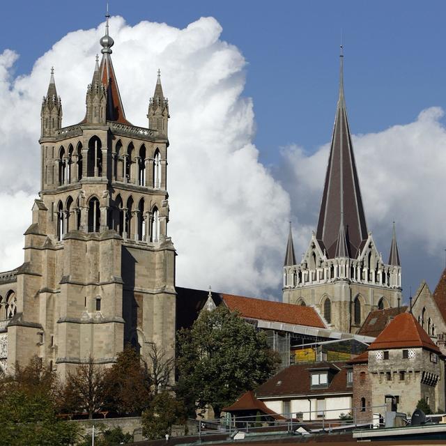 La cathédrale de Lausanne. [KEYSTONE - LAURENT GILLIERON]