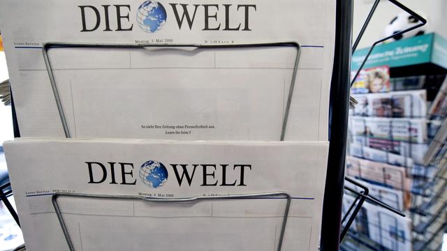 Le journal Die Welt est un titre de référence dans la presse allemande. [Keystone - Robert Schlesinger]