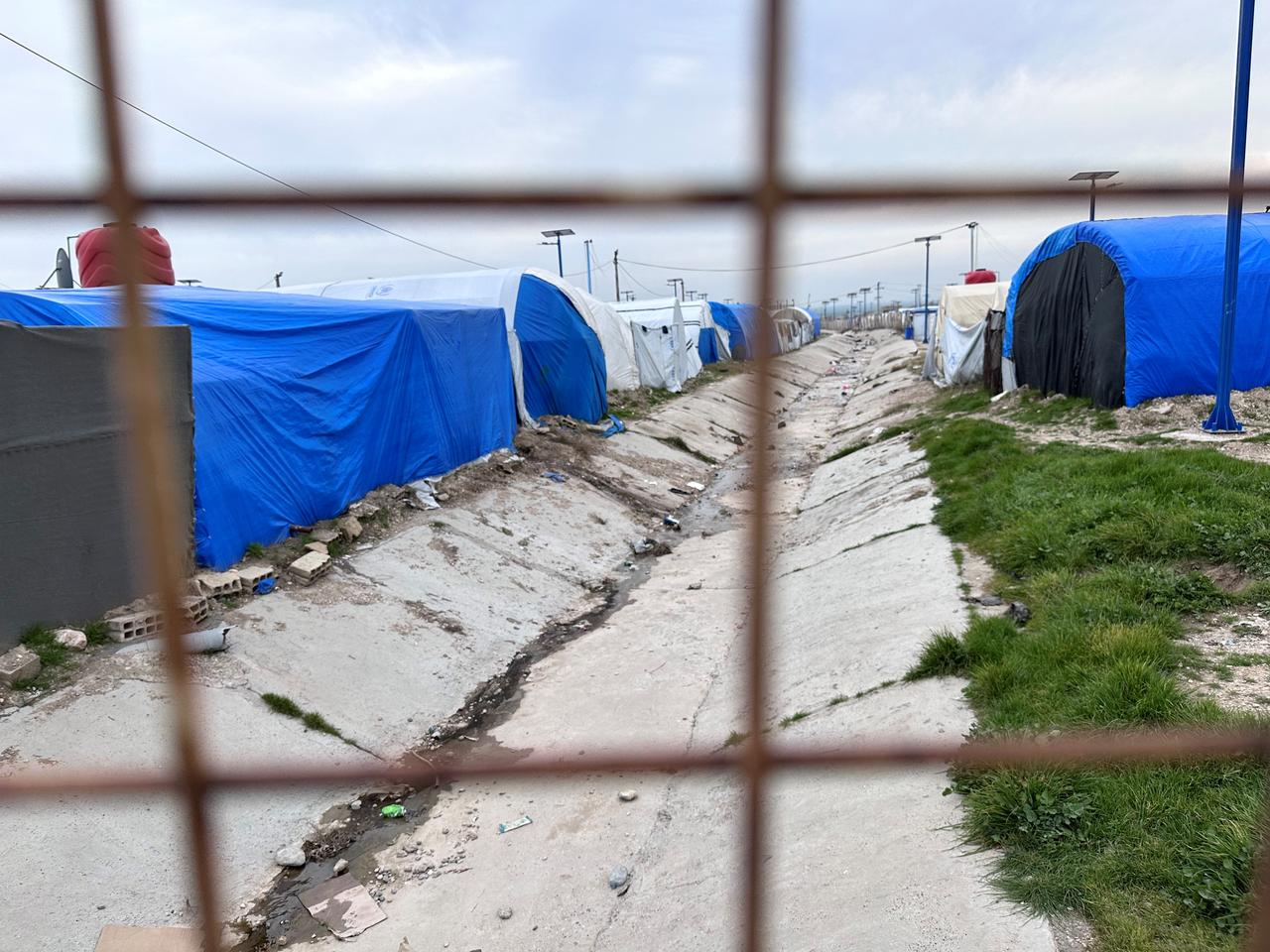 Une image du camp de Roj, près de la frontière turque et irakienne au nord-est de la Syrie, où vivent Serena et sa fille.