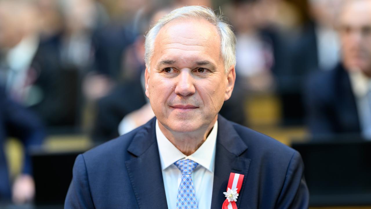 Walter Rosenkranz lors de l'élection du nouveau président du Parlement à Vienne, à Vienne, Autriche, 24 octobre 2024. [Keystone - Max Slovencik]