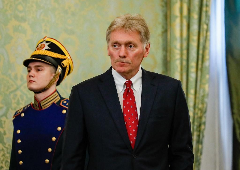 Le porte-parole du Kremlin Dmitri Peskov, le 23 mai 2024. [AFP - YURI KOCHETKOV]